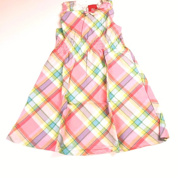 NWT Gymboree Girl Madras Plaid Dress Size 7 - Picture 1 of 4